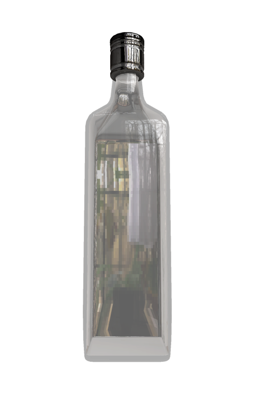 Free mockup Glass bottle